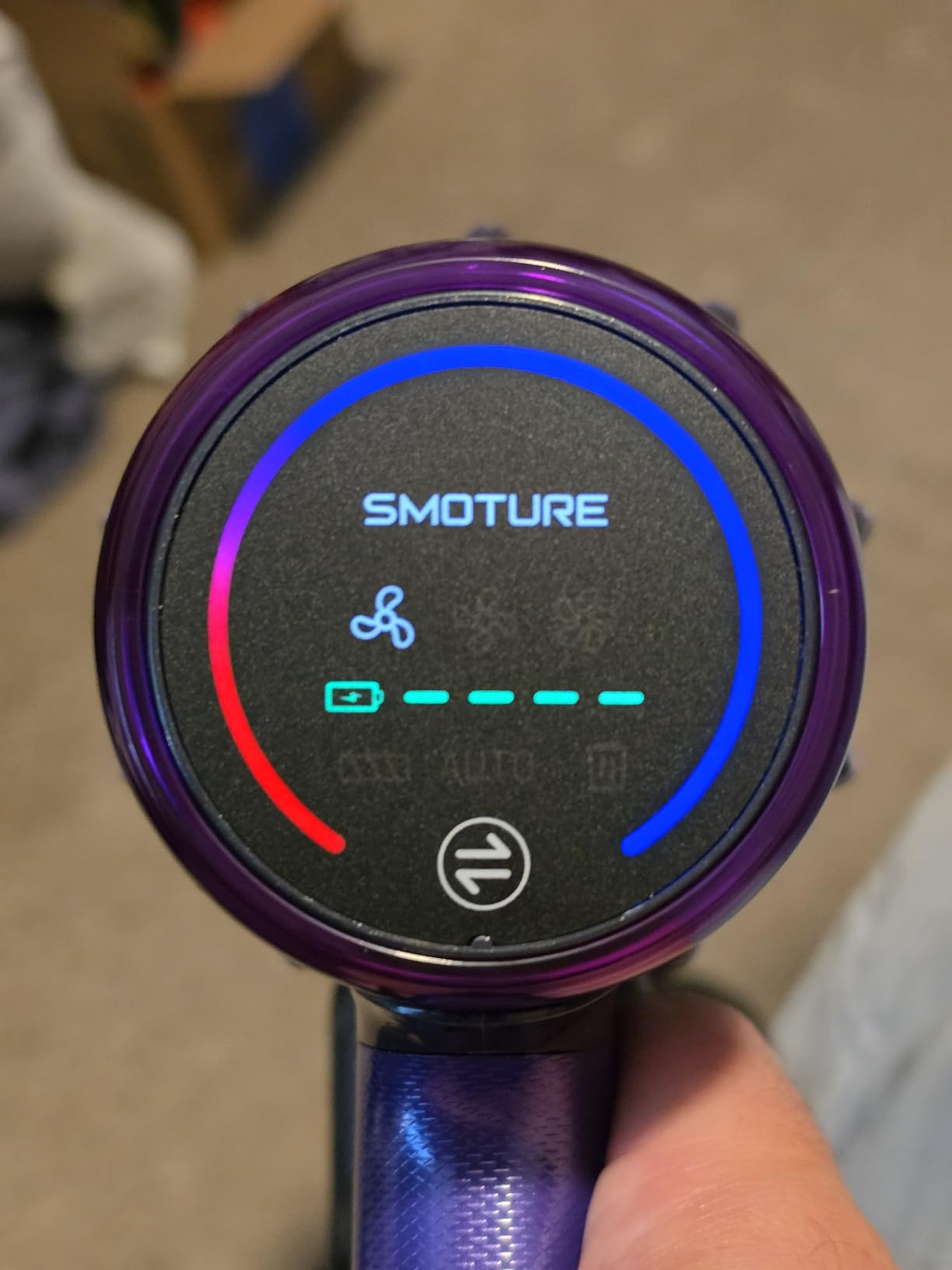 SMOTURE Cordless Vacuum Cleaner, 650W 55KPA 70Mins Vacuum Cleaners for Home, Cordless Stick Vacuum with Pet Brush, LED Touch Screen, Flexible Hose, Wireless Handheld Vacuum for Pet Hair/Carpet/Floor customer photo 2