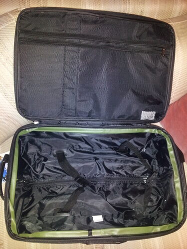 U.S. Traveler Rio Lightweight Softside Rolling Carry-on Suitcase, 4-Wheel Set, Mauve customer photo 1