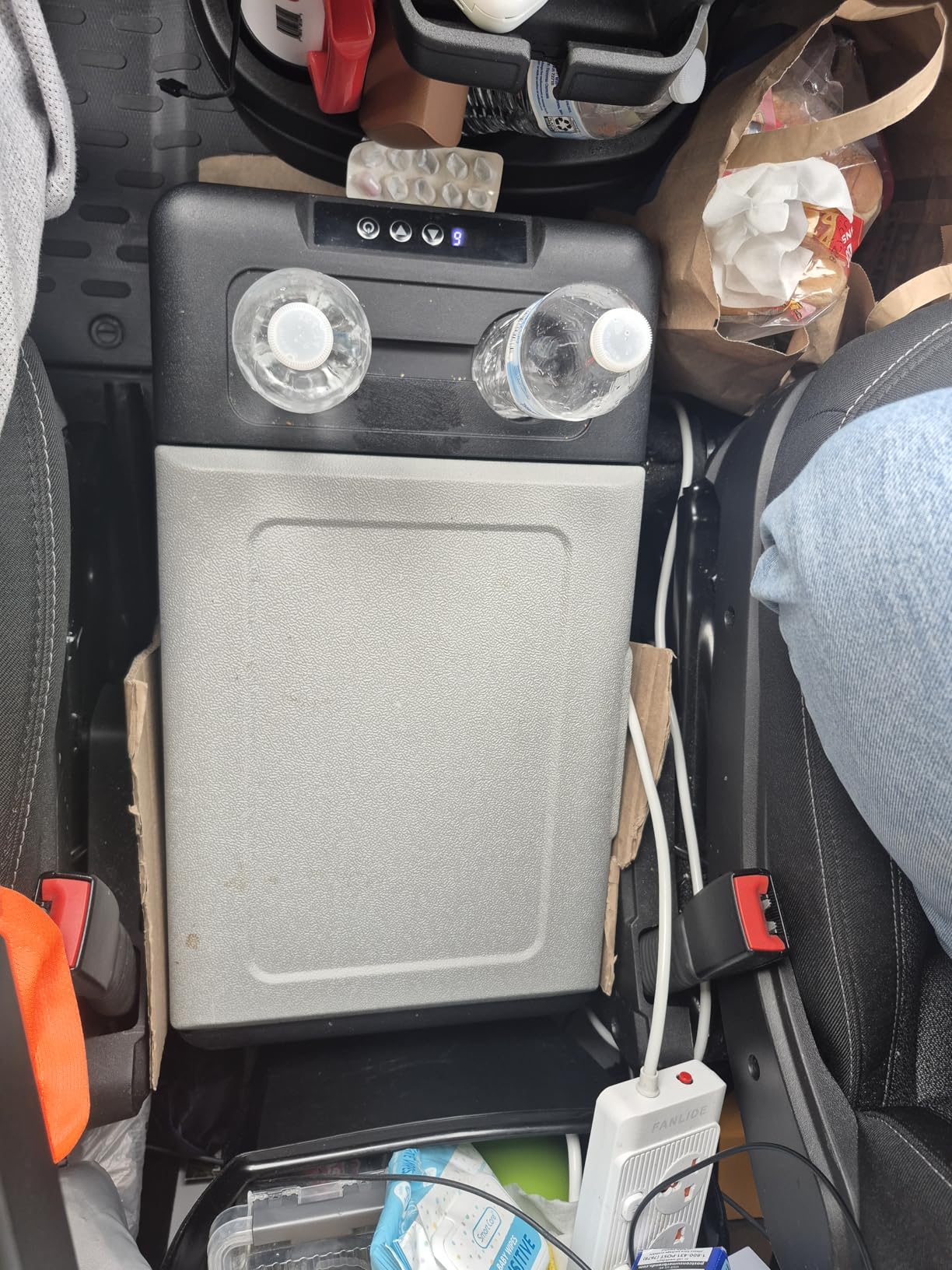 Alpicool Car Refrigerator 12 Volt Portable Car Fridge 16 Quart(15 L Electric Cooler with AC/DC,Car Refrigerator Freezer for Truck Van RV Camper SUV, Camping Boat Travel,-4~68°F customer photo 2
