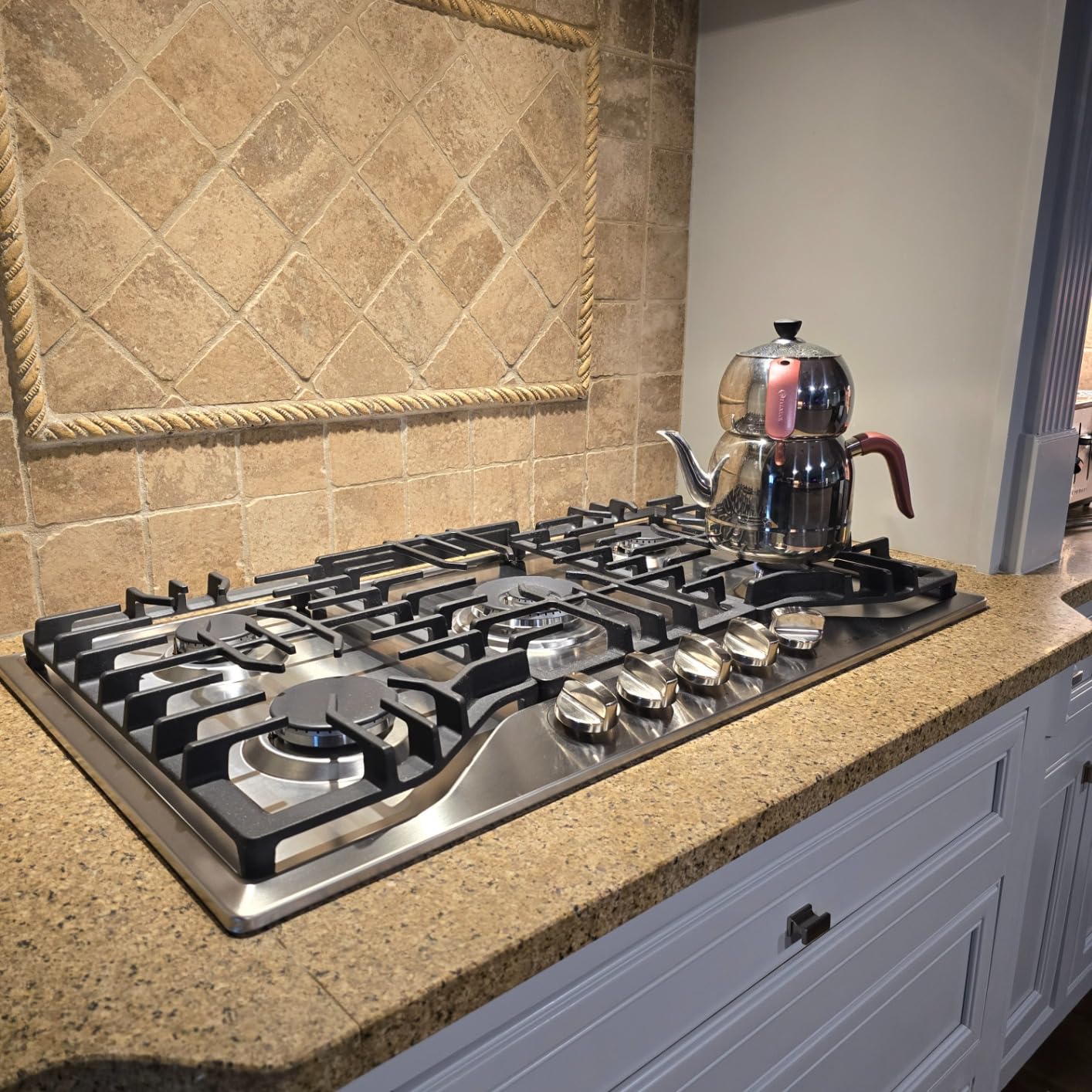 GASLAND 30 Inch Gas Cooktop with 5 Italy Burners, Cast Iron Grate customer photo 1