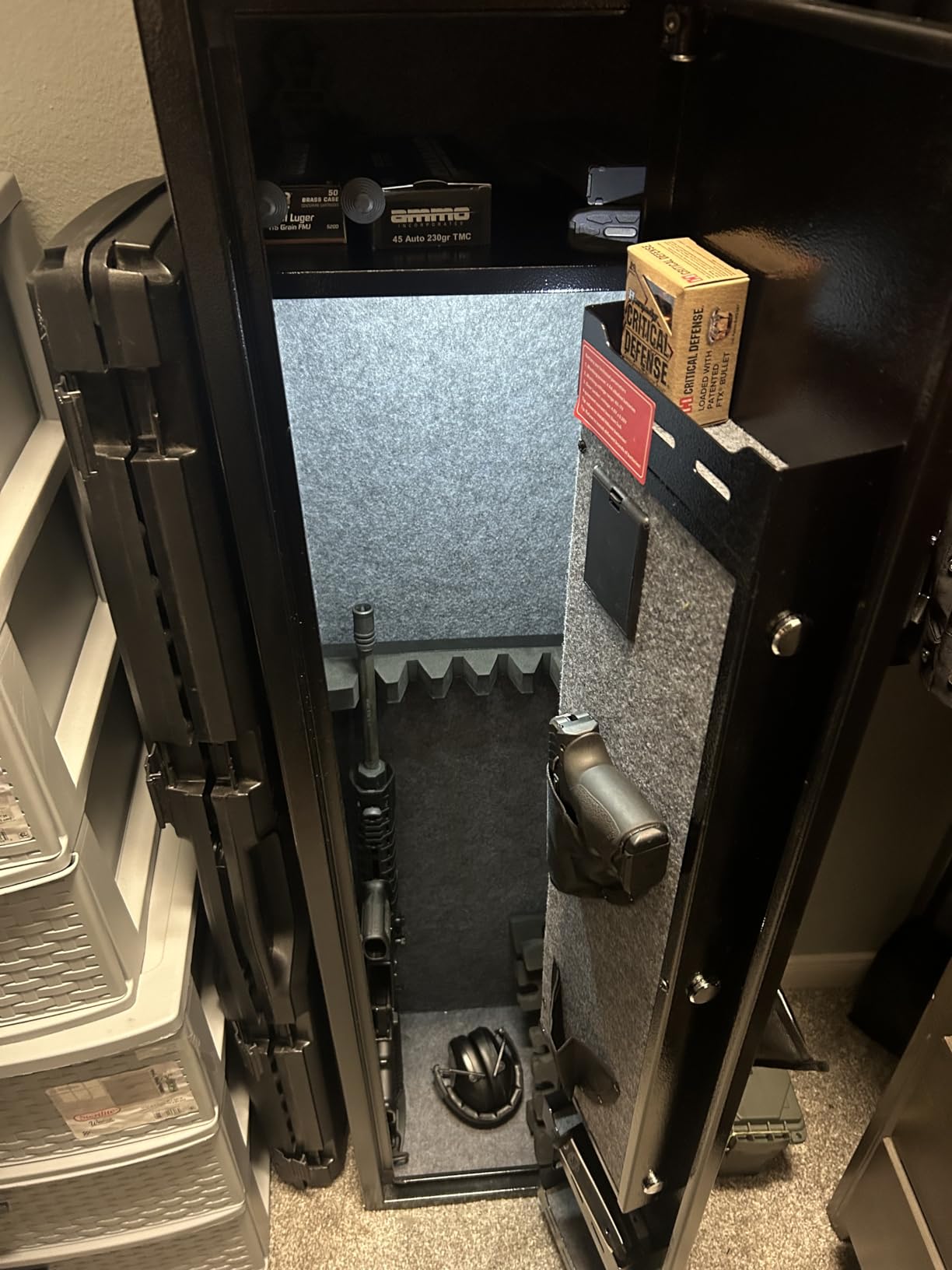 Bonusall 12-15 White Gun Safe for Rifles,Fireproof Gun Safe for Rifles and Pistols,Rifle Safes for Home with Digital Keypad,Adjustable Shelves & Handgun Pockets-White customer photo 2