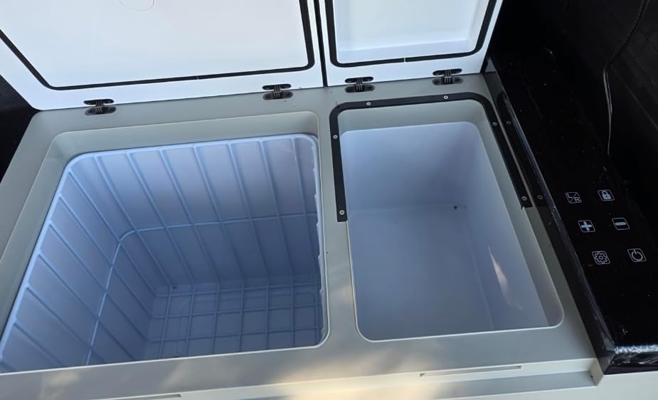 Feelfunn 12 Volt Refrigerator 55QT Dual-Zone Car Fridge Freezer with Wheels customer photo 1