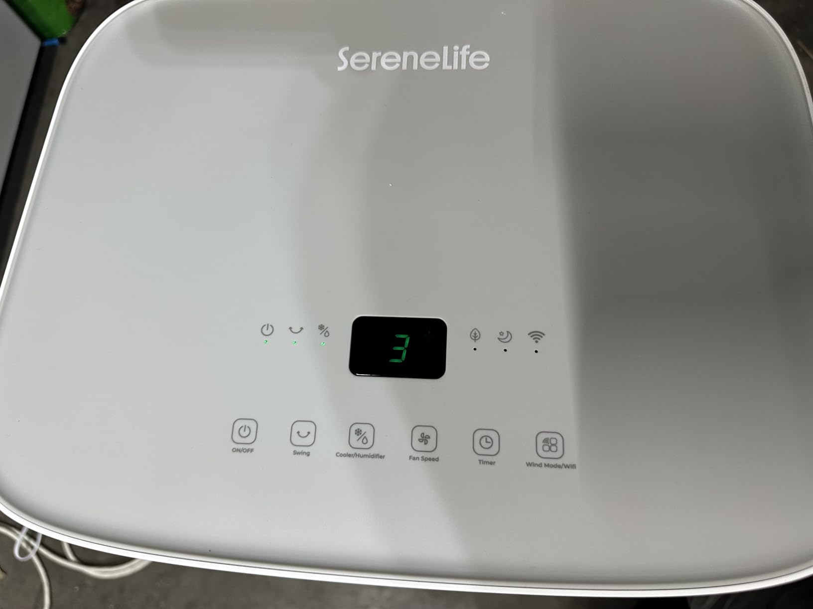 SereneLife Portable Air Cooler with 2200 CFM Power - High-Performance Evaporative Air Cooler for Indoor and Outdoor Spaces, 21 L Tank, Oscillation, 24-Hour Timer, Remote Control Cooling System customer photo 2