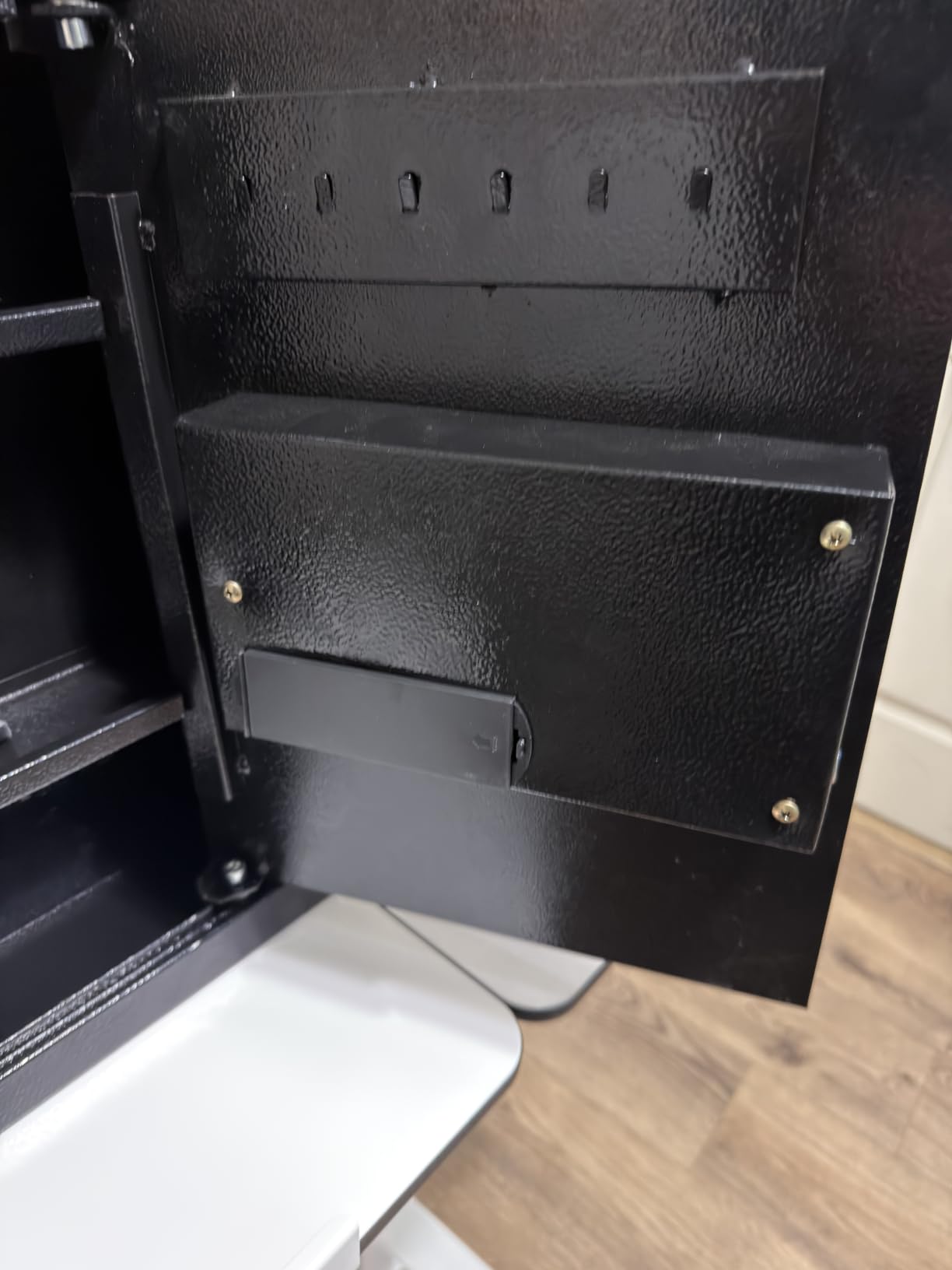 43.3'' Tall In Wall Safes Between the Studs Fireproof, Heavy Duty Fire Wall Rifle Safe with Digital Keypad Key, Fireproof Bag and Removable Shelf, Anti-Theft Fire proof Wall Safes for Home Valuables customer photo 2