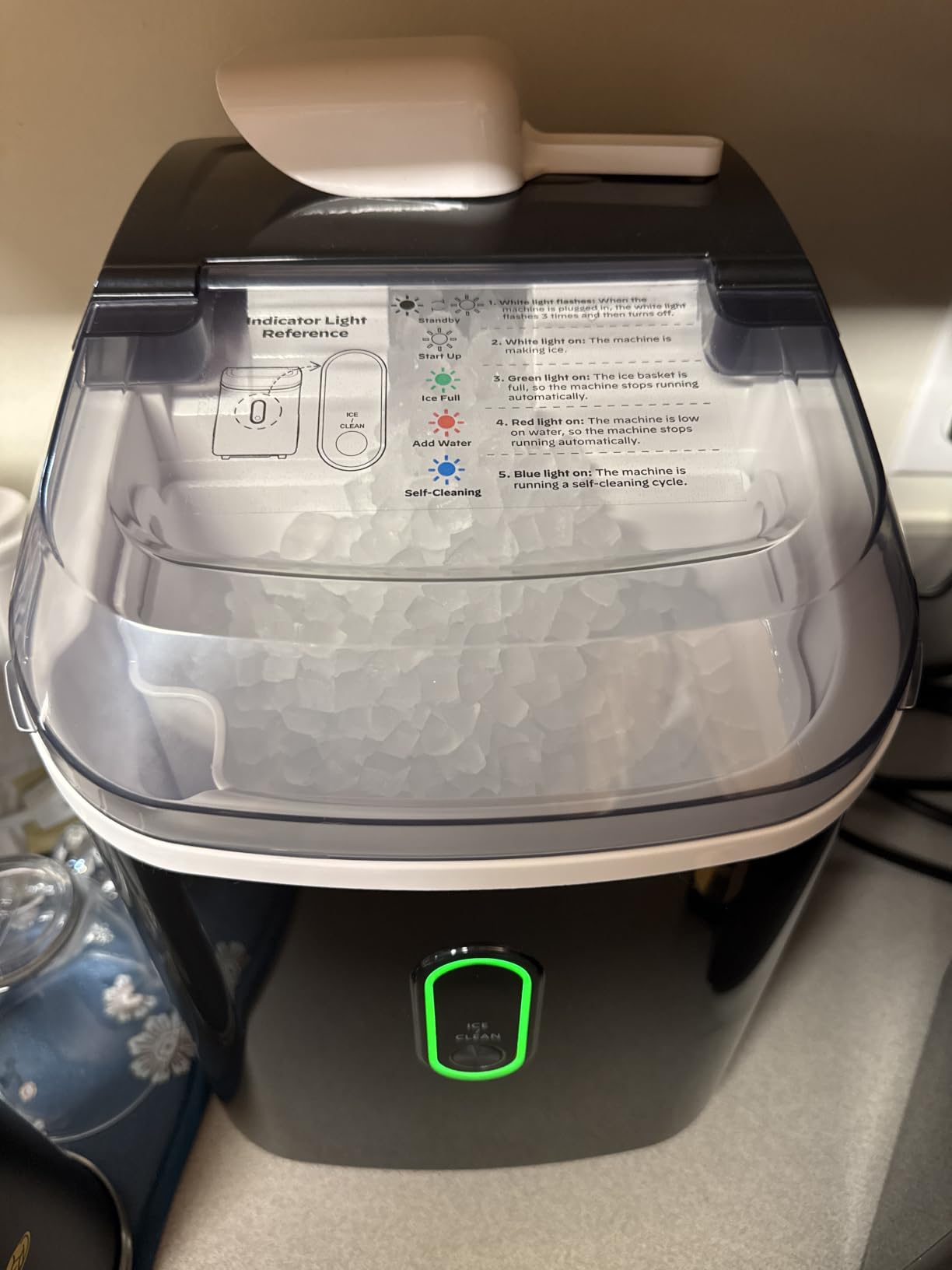 Silonn Nugget Ice Maker with Carry Handle, 36 lbs/24H customer photo 2