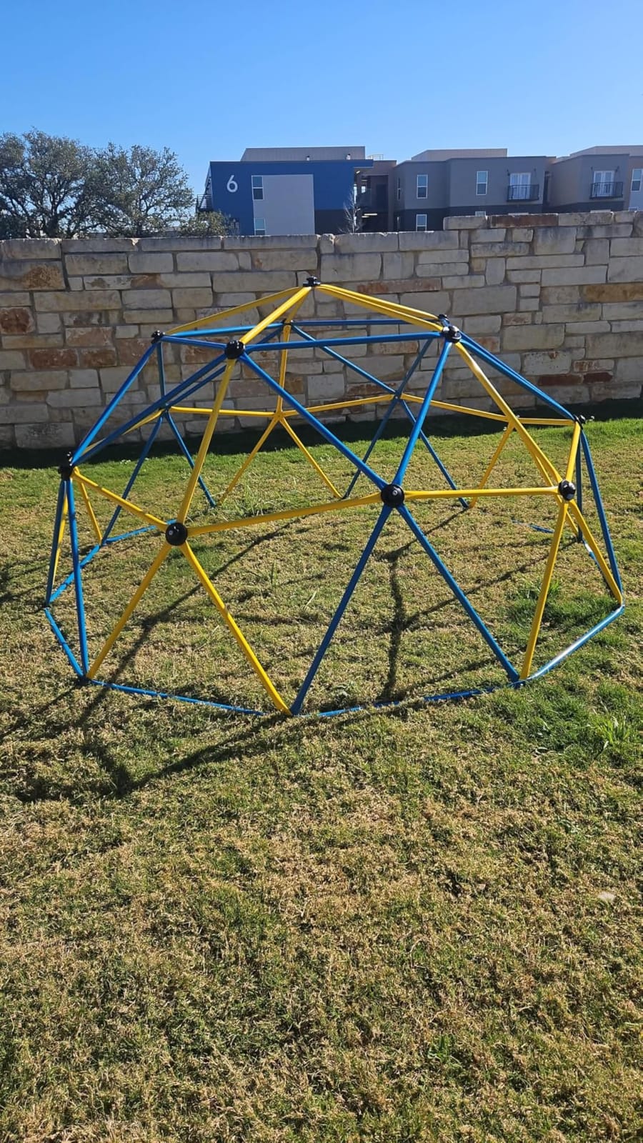 Zupapa Climbing Dome with Slide, Kids Outdoor 8 FT Jungle Gym Monkey Bar for Backyard, 2 in 1 Climbing Frame Toys for Toddlers Playground Set, Geometric Dome Climber for Kids Age 3-8 customer photo 2