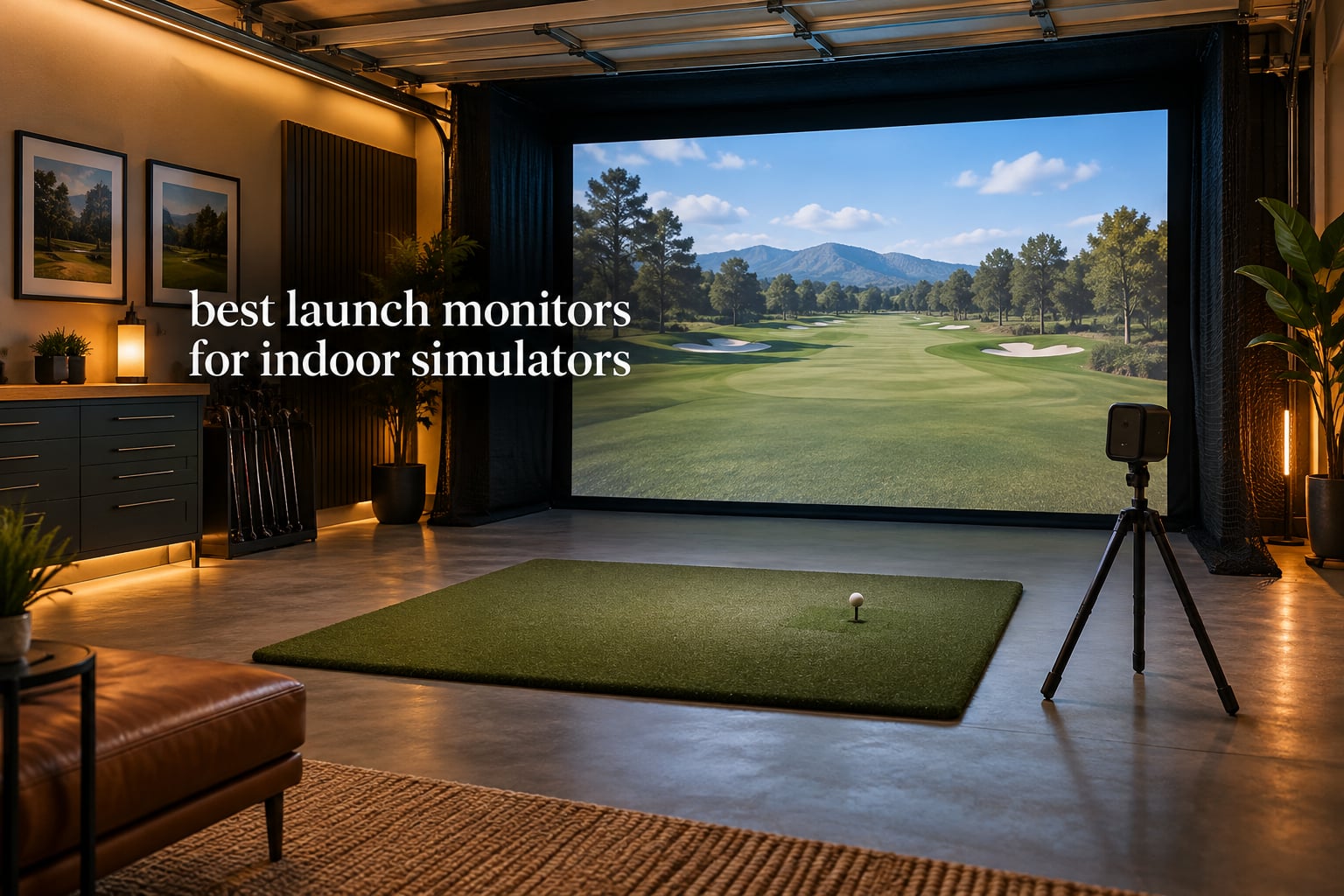 best launch monitors for indoor simulators