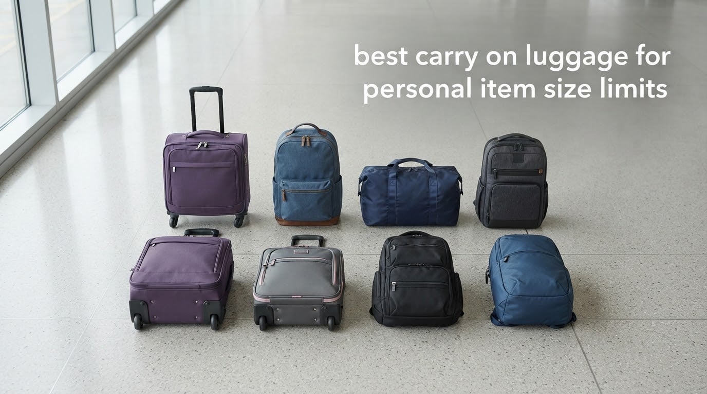 best carry on luggage for personal item size limits