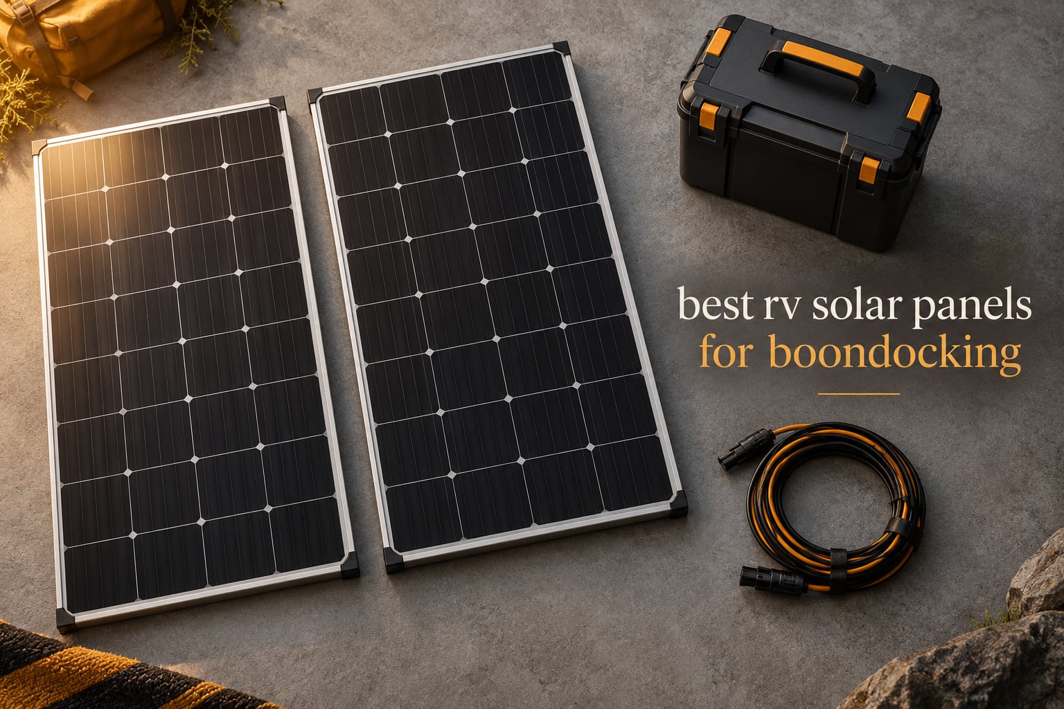 best rv solar panels for boondocking