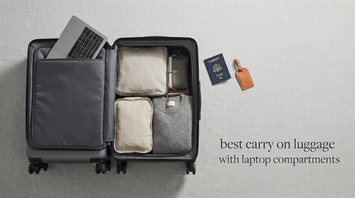 best carry on luggage with laptop compartments