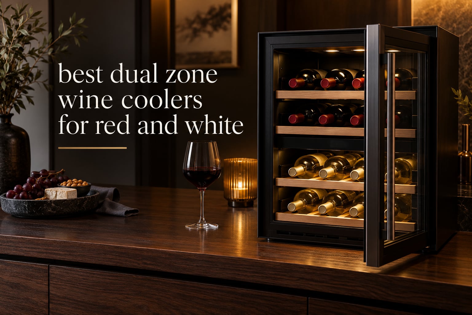 best dual zone wine coolers for red and white