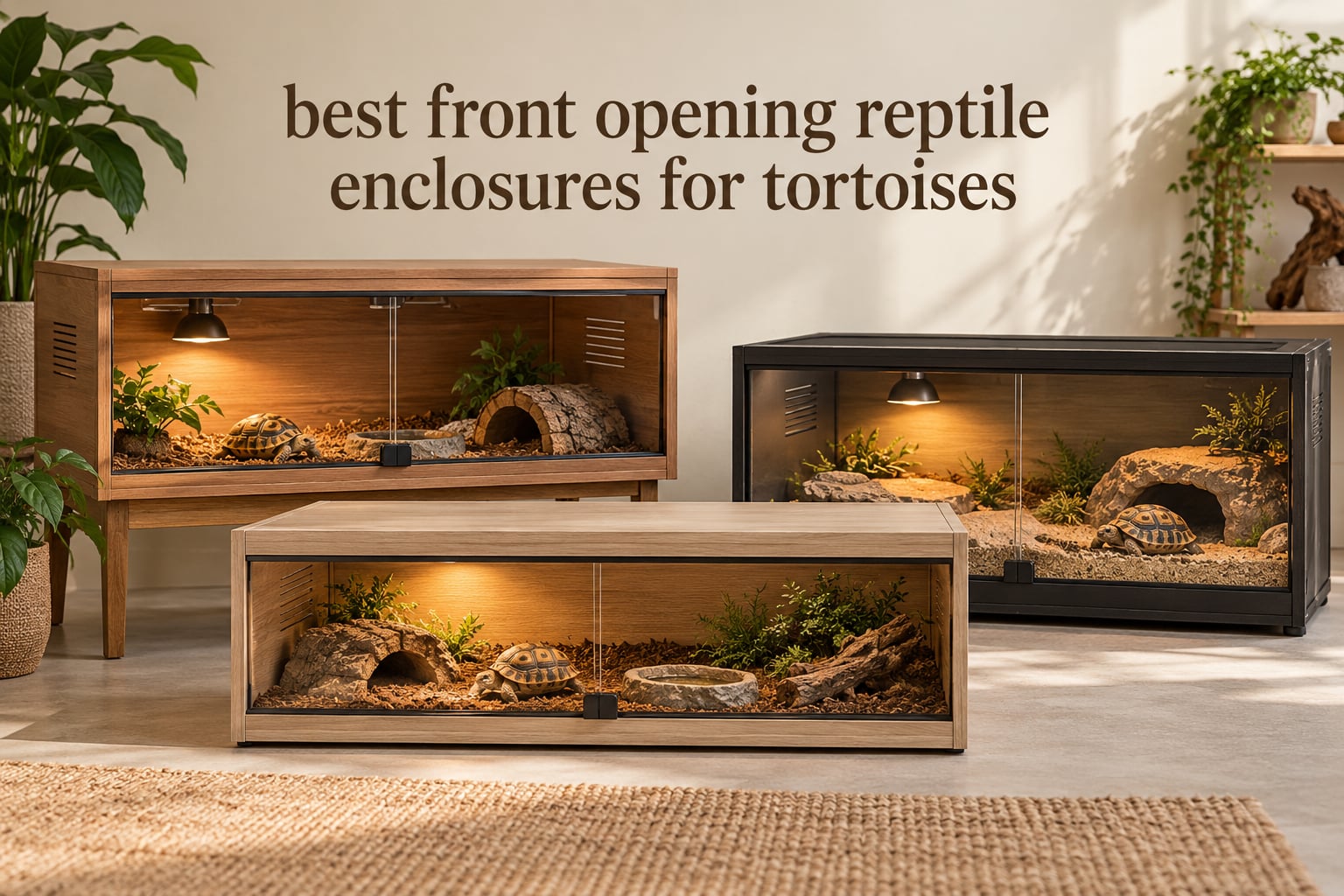 best front opening reptile enclosures for tortoises