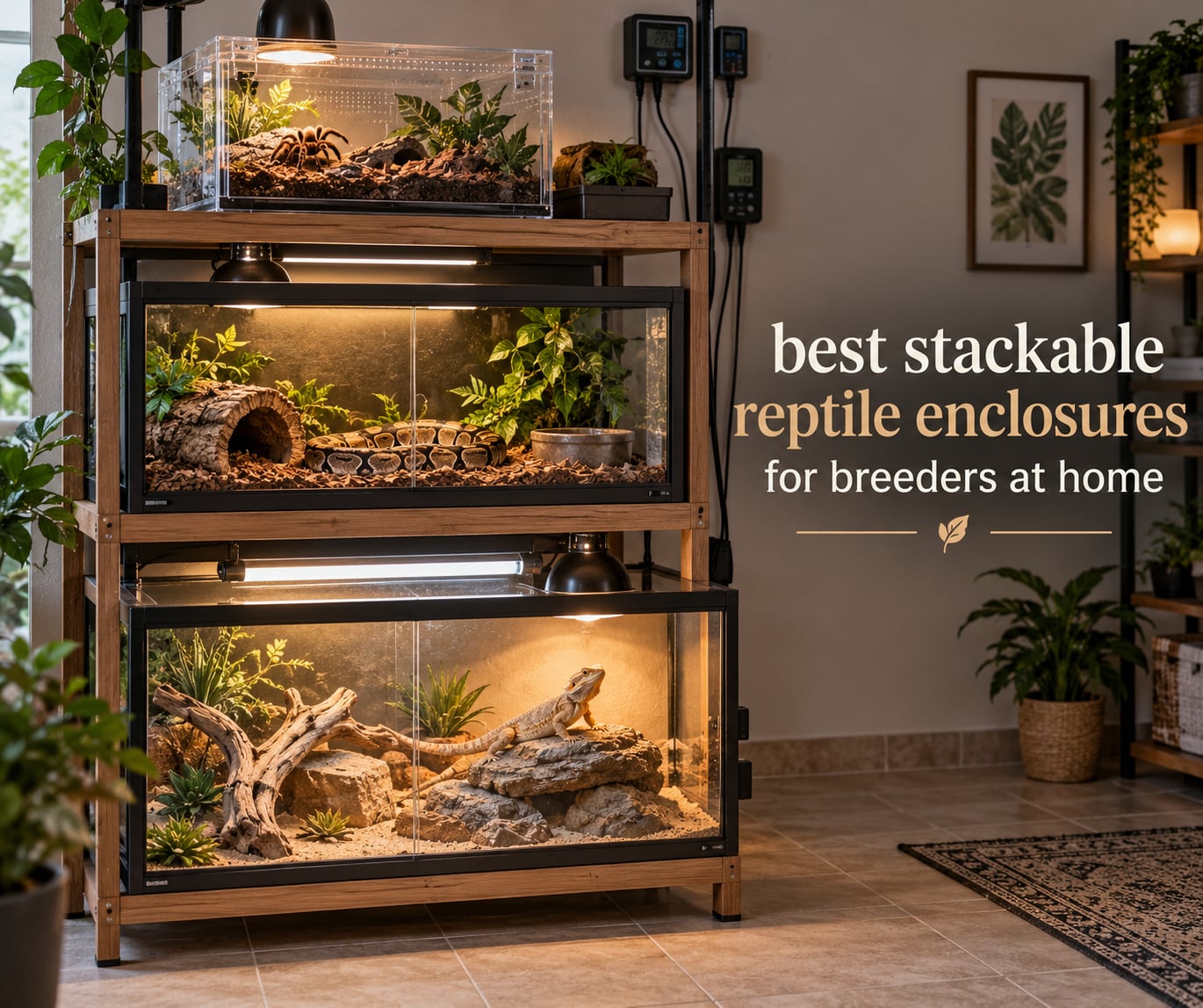 best stackable reptile enclosures for breeders at home