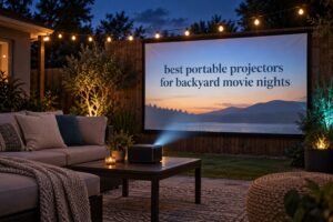 best portable projectors for backyard movie nights