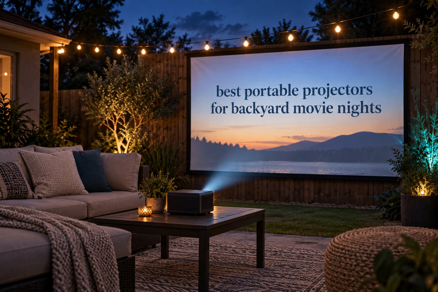 best portable projectors for backyard movie nights