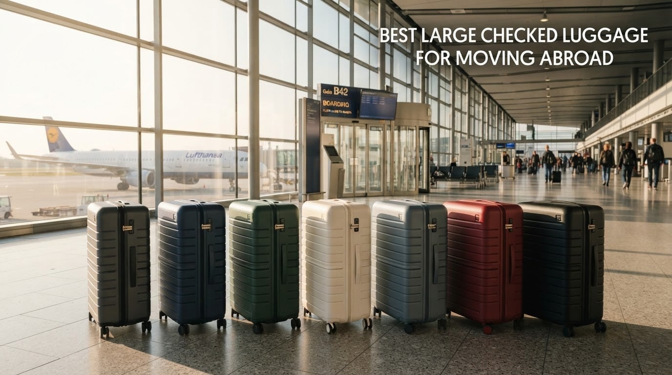 best large checked luggage for moving abroad