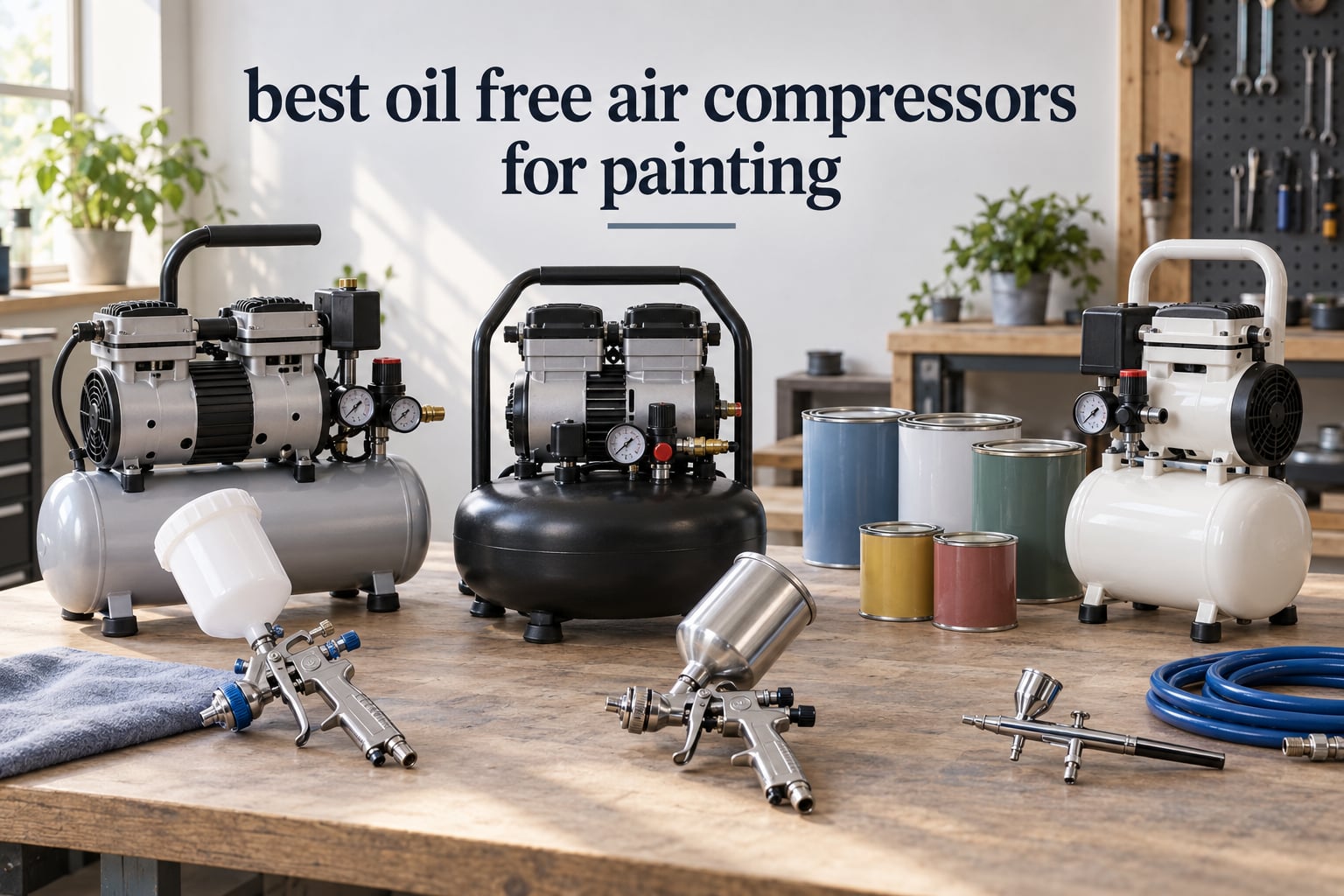 best oil free air compressors for painting