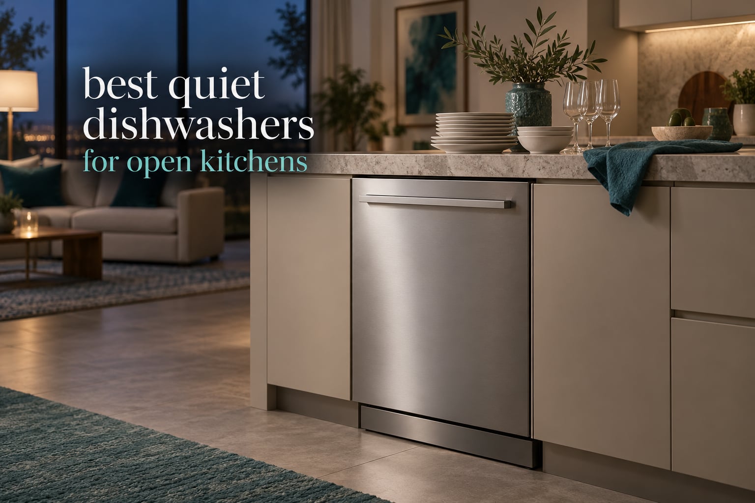 best quiet dishwashers for open kitchens