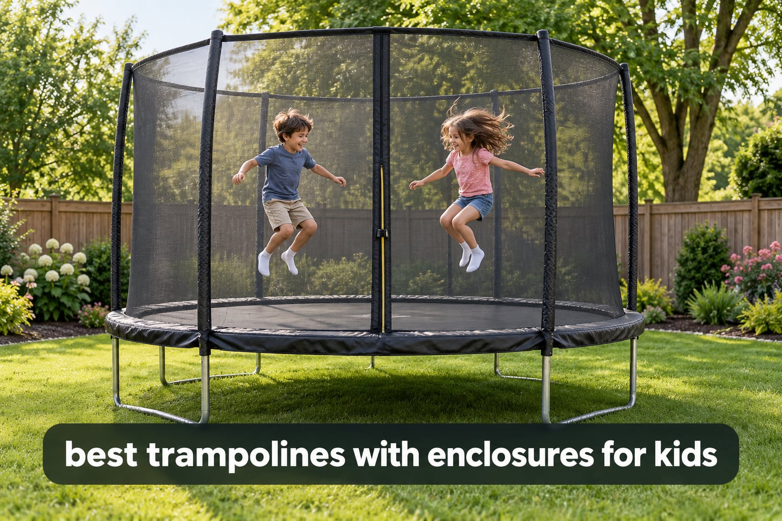 best trampolines with enclosures for kids