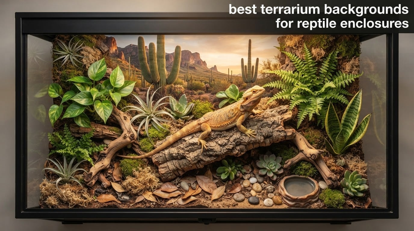 best terrarium backgrounds for reptile enclosures