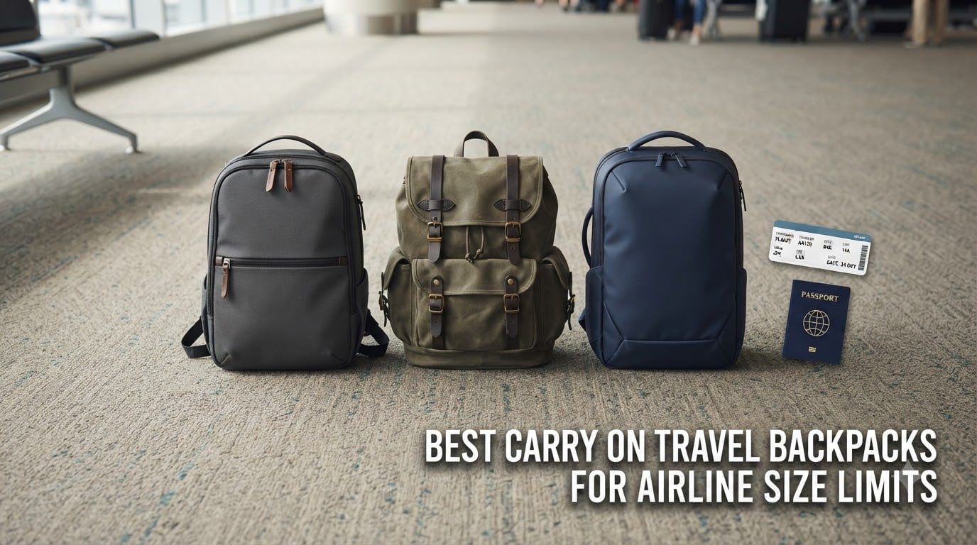 best carry on travel backpacks for airline size limits