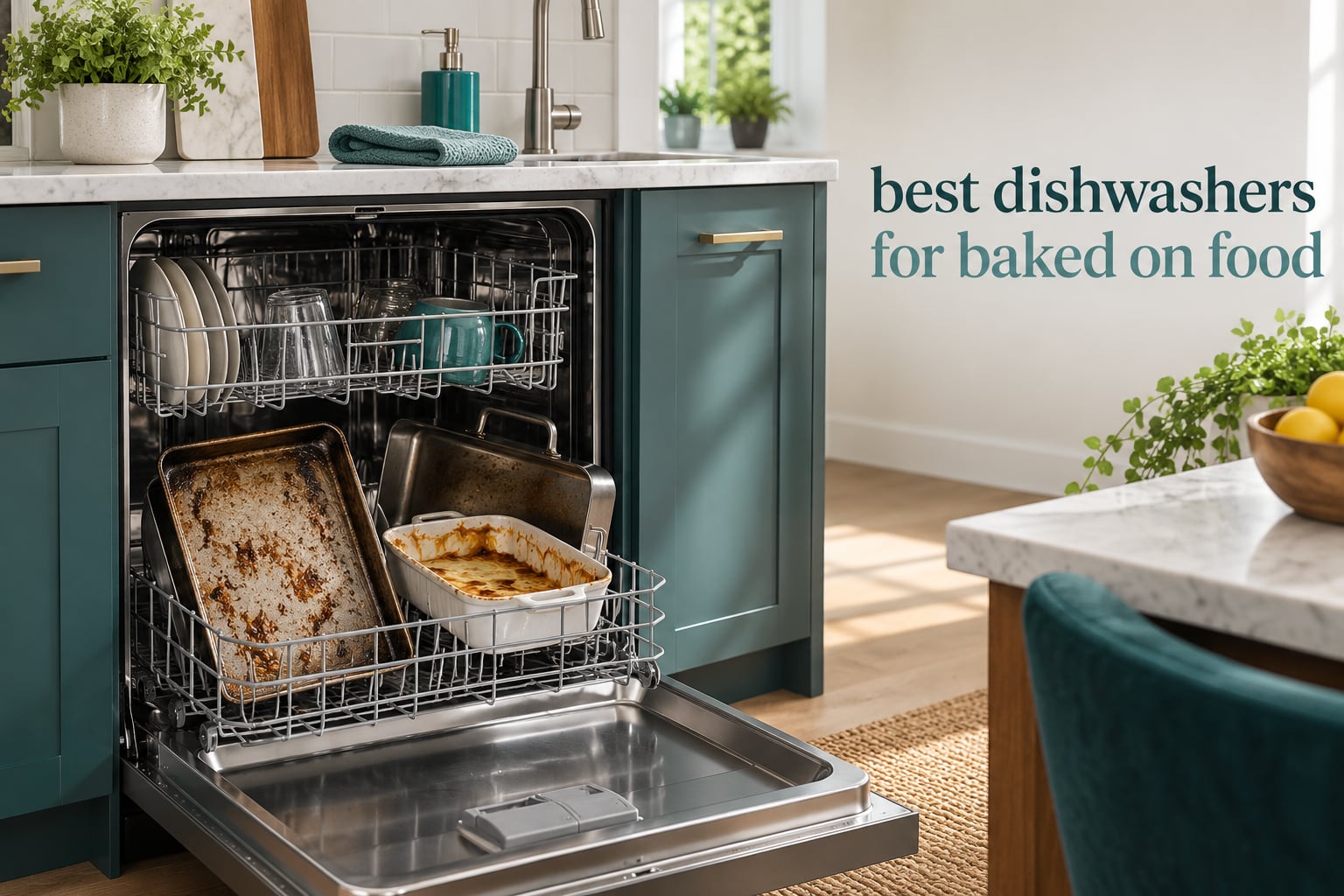 best dishwashers for baked on food
