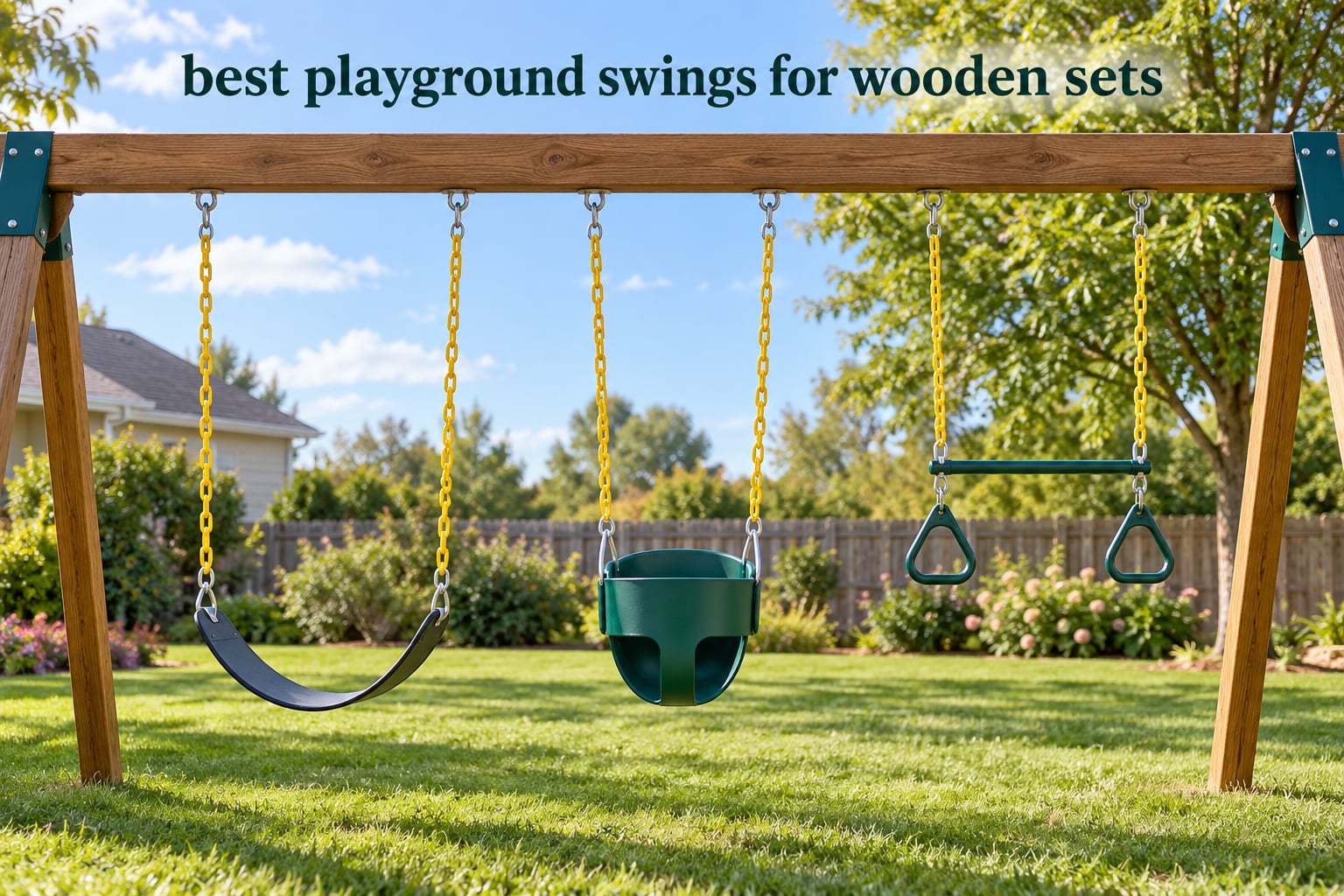 best playground swings for wooden sets