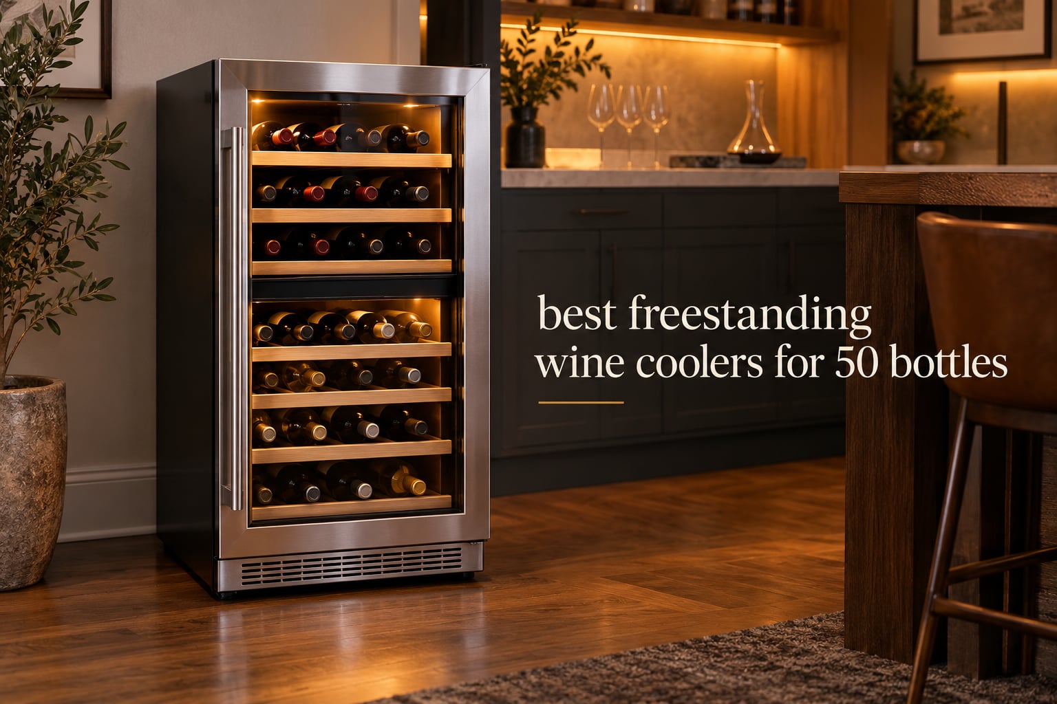 best freestanding wine coolers for 50 bottles