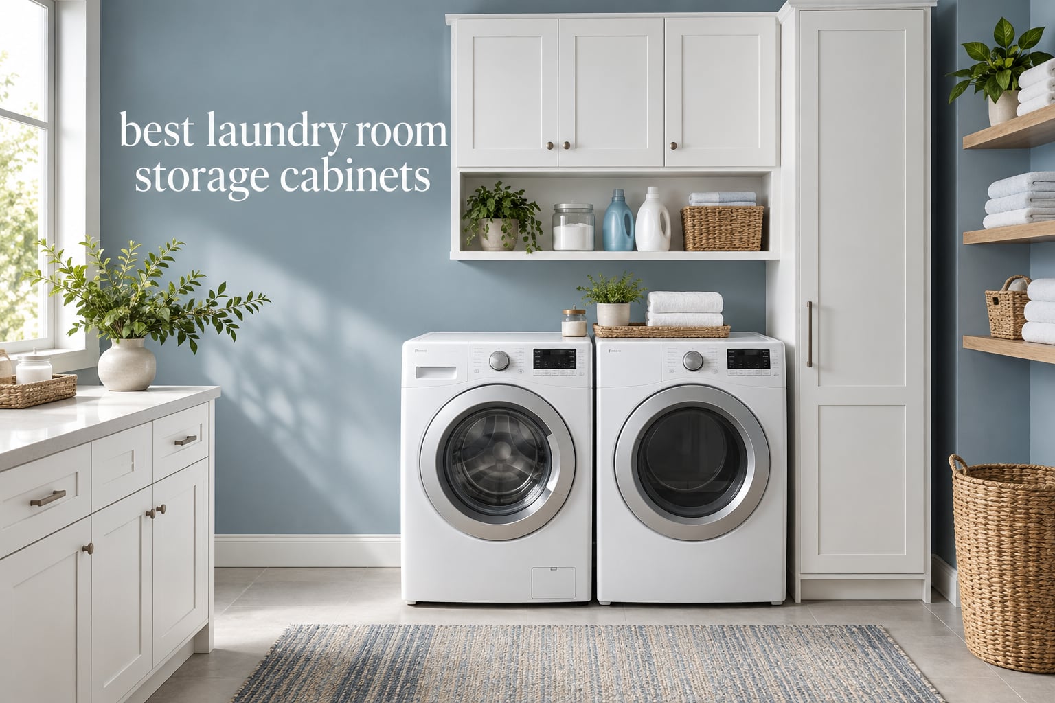 best laundry room storage cabinets