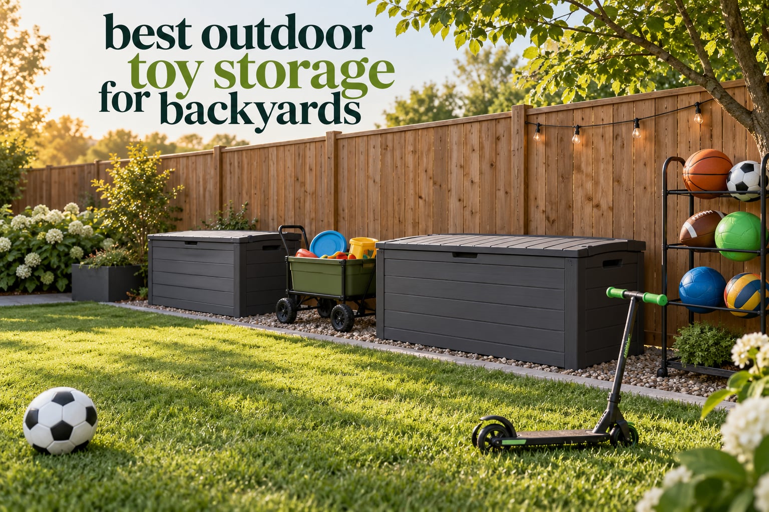 best outdoor toy storage for backyards