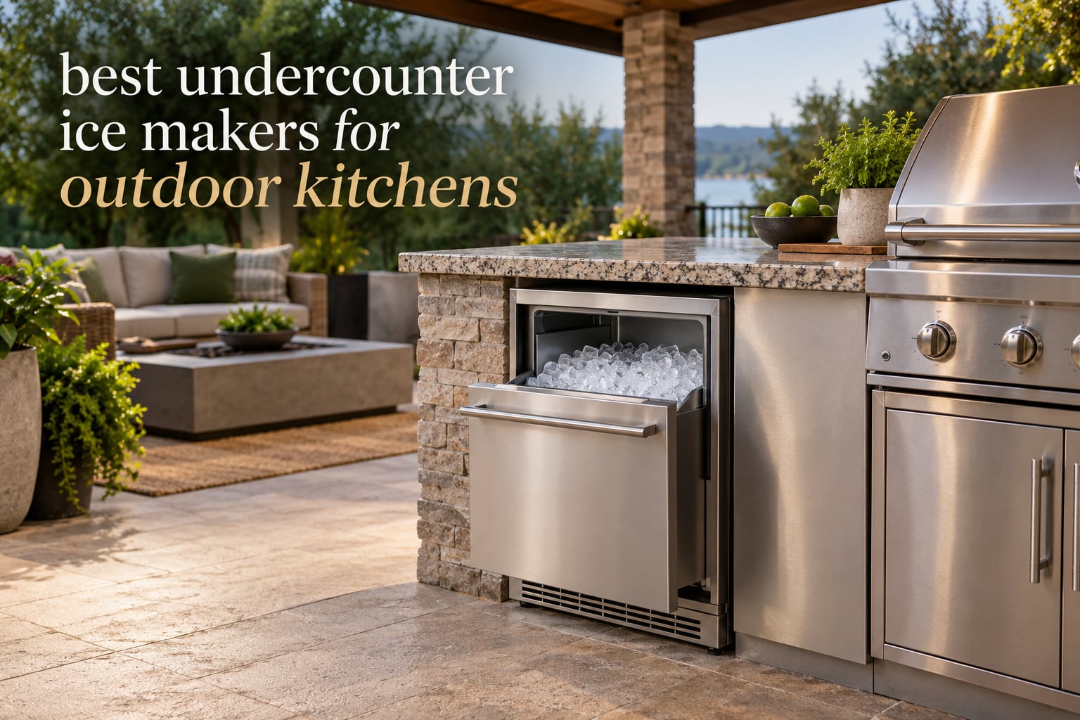 best undercounter ice makers for outdoor kitchens
