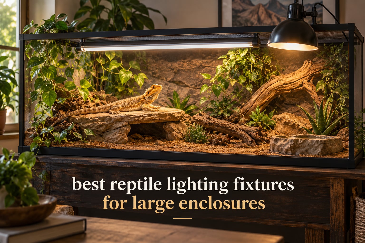 best reptile lighting fixtures for large enclosures