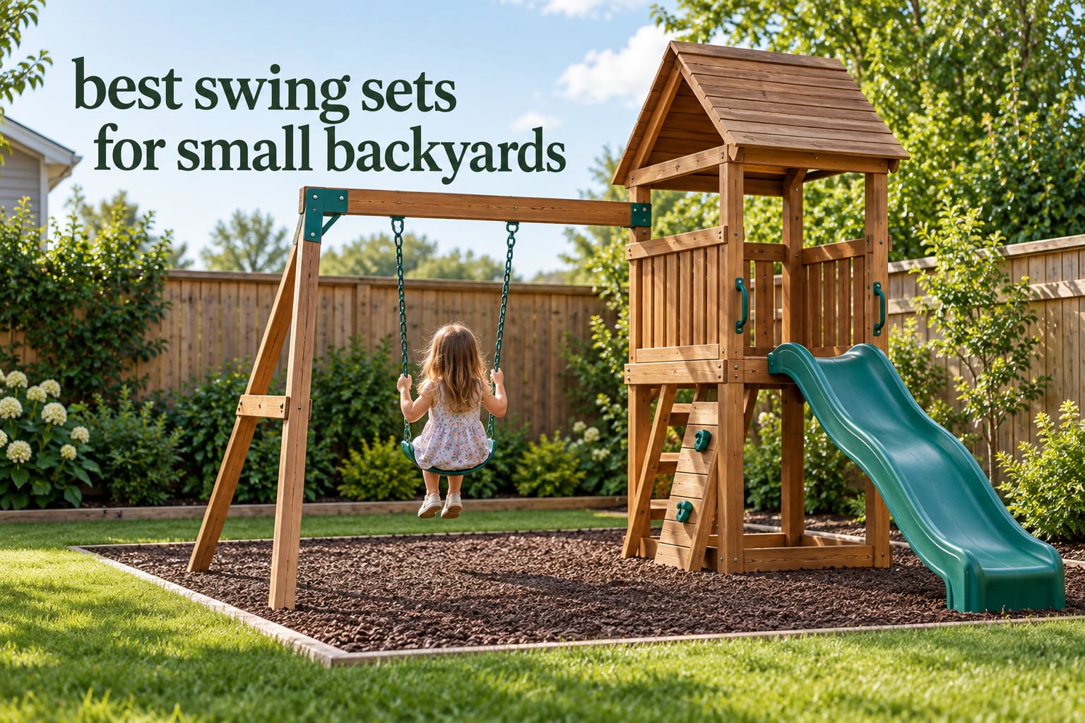 best swing sets for small backyards