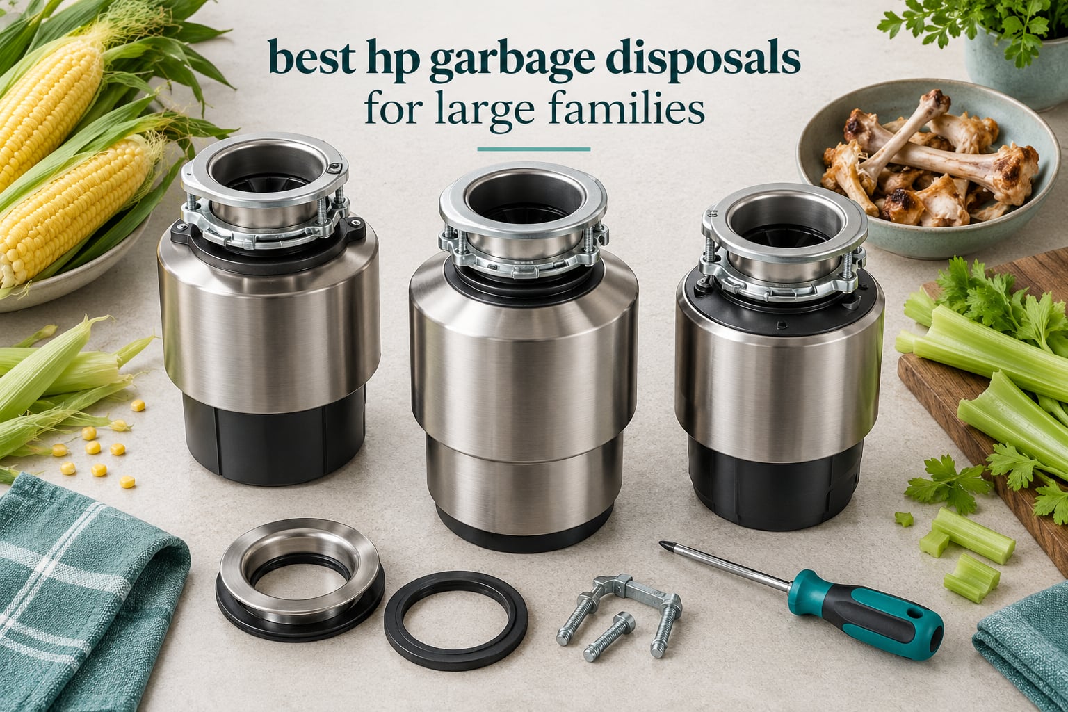 best 1 hp garbage disposals for large families